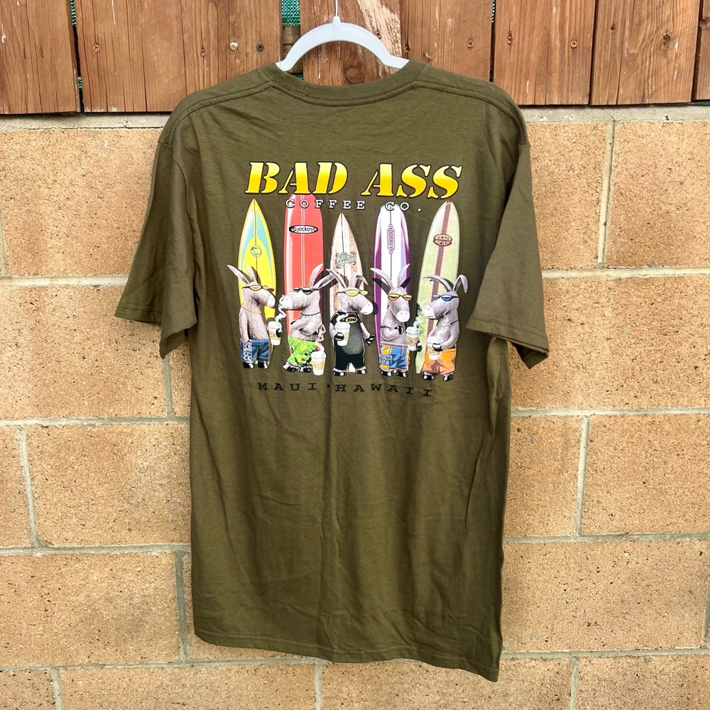 Vintage Bad ass Coffee Maui Hawaii shirt